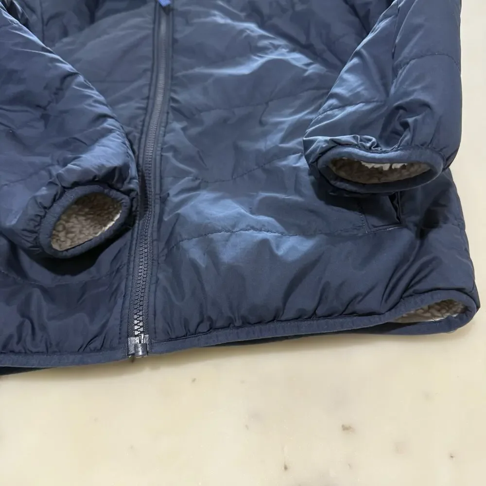 Big Kids Patagonia Reddy Freddy Reversible Jacket Size L (12) Navy Blue Winter